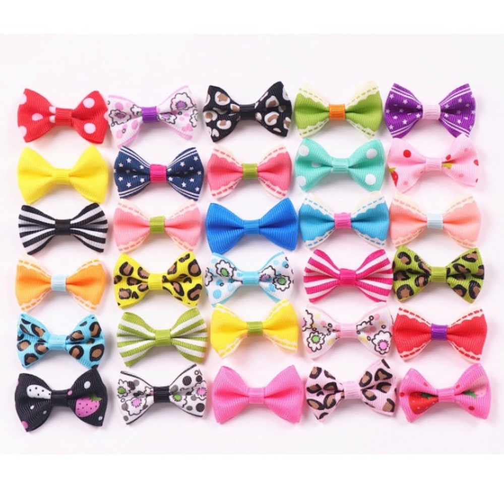 60 PIECES (30 Pairs) Mini Bow Ties - Picture 2 of 3